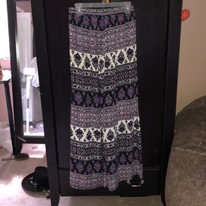 patterned Palazzo pants